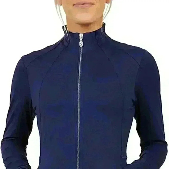 SOFIBELLA Pleated Jacket - Navy NWT XL - Picture 1 of 4